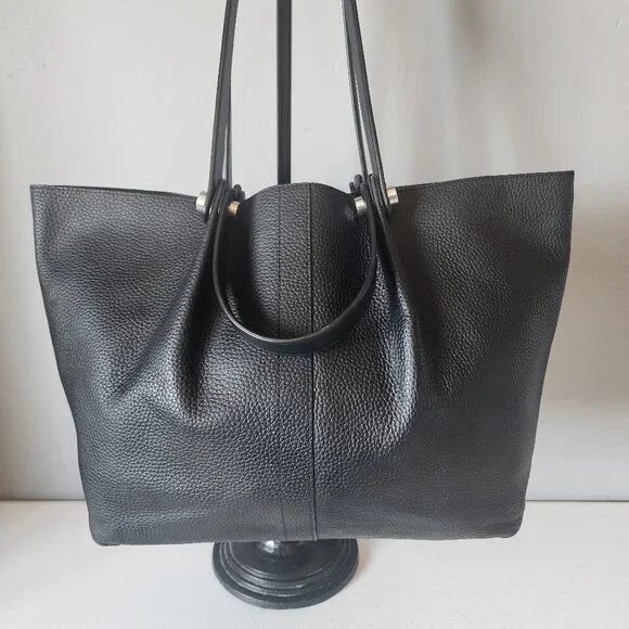 All Saints Large Black Tote "EUC" - Picture 3 of 16